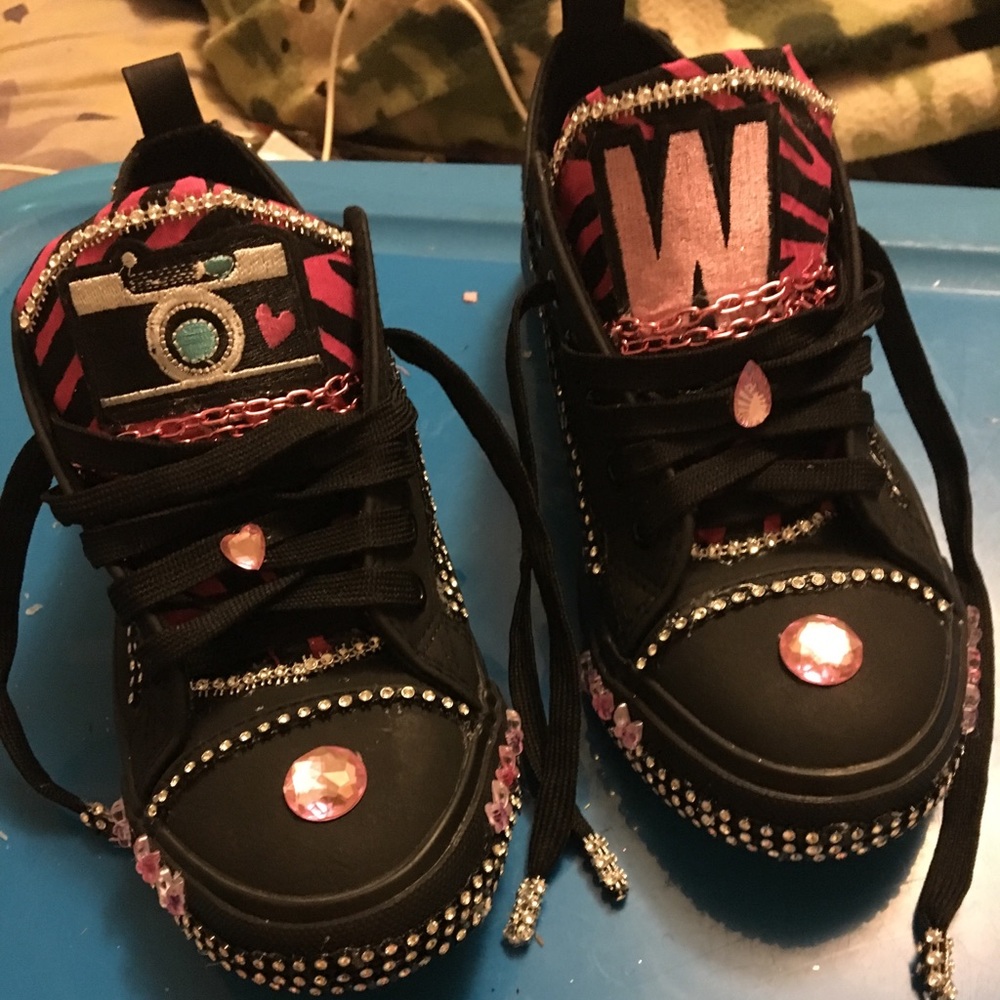 Girls personalized sneakers